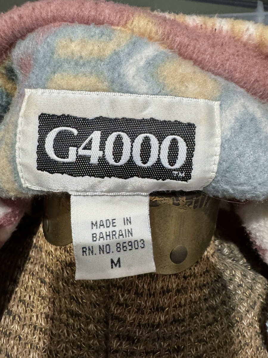 Vintage G4000 Southwestern Aztec Fleece Jacket Size medium