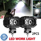 2PC 4" inch LED Work Light Bar Spot Beam Offroad Truck SUV ATV Fog Driving Pod