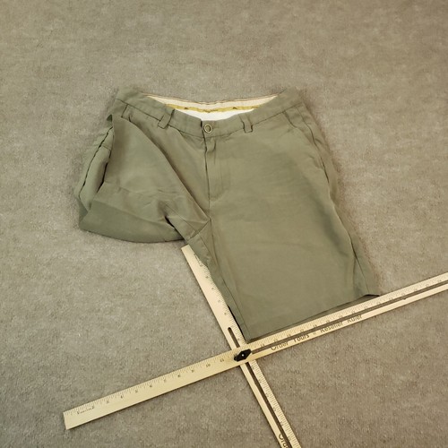 Tommy Bahama Shorts Mens 33 Beige Flat Front Chino Golf Casual Pockets Silk - Picture 2 of 9