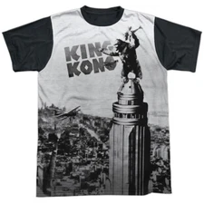 King Kong Breaking Loose Adult Halloween Costume T Shirt (Black Back), S-3XL