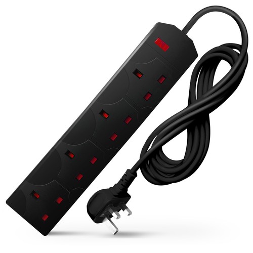 DESIRETECH Cavo di Prolunga Elettrico Nero - 4 Velocità, Cavo 3 Pin con Spina UK - Foto 28 di 42