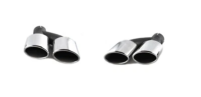CARTUNER Endrohre Auspuffblende A-M-G Look für Mercedes Benz SL R230 - Bild 1 von 4