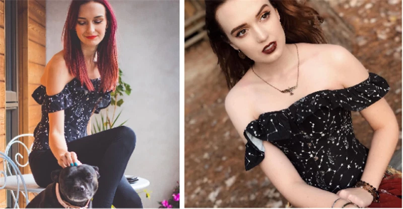 Mujeres Victoriano Camisa Manga Volantes Steampunk Gótico Encaje Camiseta Prendas para el torso Foto 3 de 4