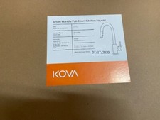 Kova Single Handle Pull Down Kitchen Faucets K224139-00-0000083, Brushed Nickel