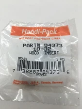 Lot of 5 Brass Wood Insert 10-32 Part # 84373 Midwest Fastener Corp NIP