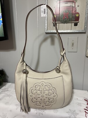 NEW! BRIGHTON  SILVANA FERRARA COLL 3D TASSELED PURSE SHOULDER HANDBAG MRP $410
