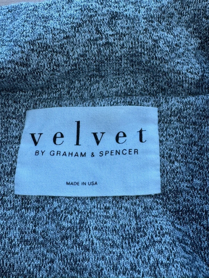 Бархат от Graham & Spencer вересковый серый двубортный бушлат Sz L - Изображение 3 из 4