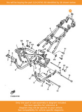 YAMAHA Pad, Seat, 1L9-24741-00 OEM FJ1200 YB100 TDM850 SR500 XV1100 TT600 FZR250