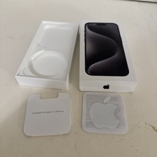 Iphone 15 Pro Natural Titanium 128 GB. EMPTY BOX ONLY