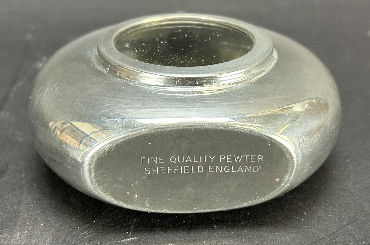 Vintage Pewter Flask Made In England | eBay