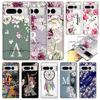 Flower Soft Cover Personalised Phone Case For Google Pixel 9 8A 7 Pro 7A 6A 5A 5