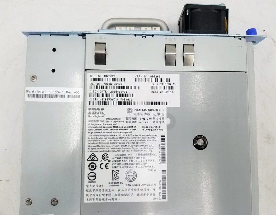 IBM LTO Ultrium 5-H Tape Drive PN: 46X6073 - Image 4 of 4