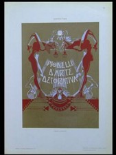 COUVERTURE LIVRE, MARIO STROPPA -1910- LITHOGRAPHIE, GRAPHISME, TYPOGRAPHIE