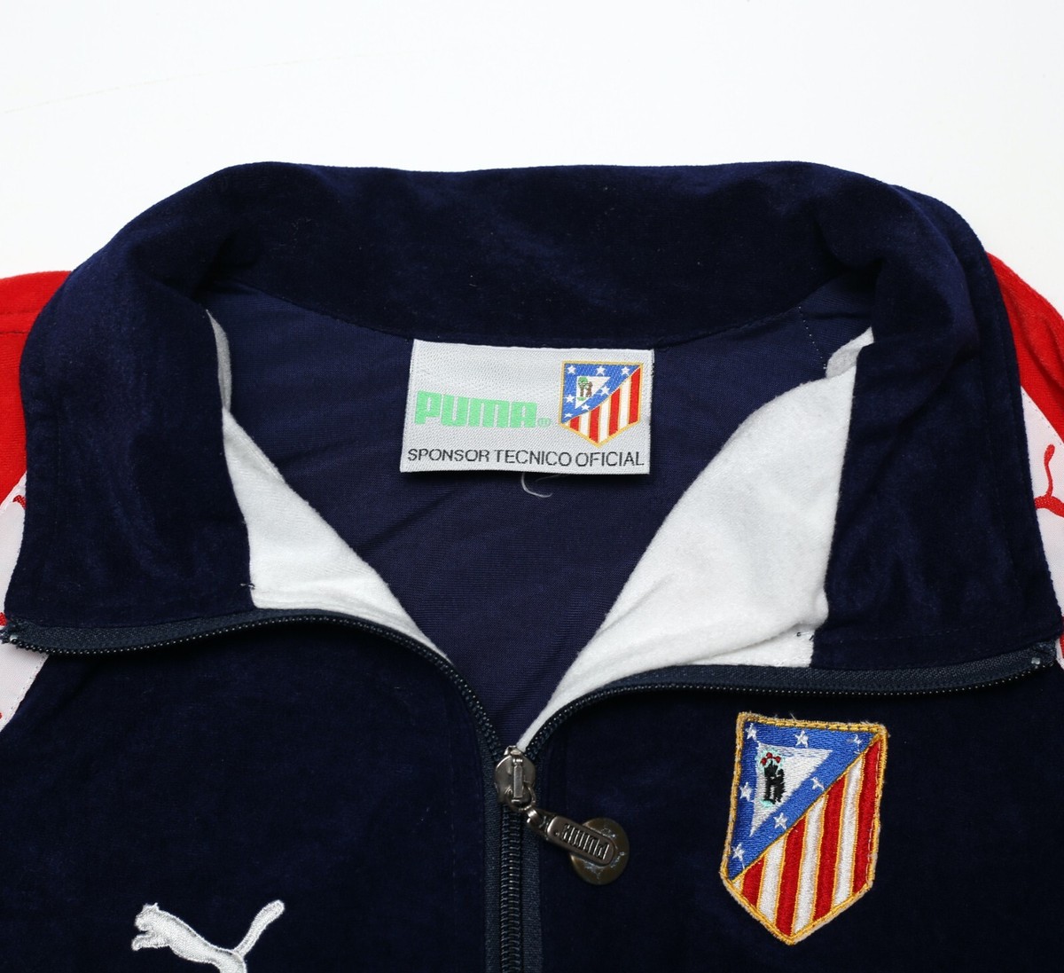 1994/95 ATLETICO MADRID Vintage PUMA Football Track Top (S