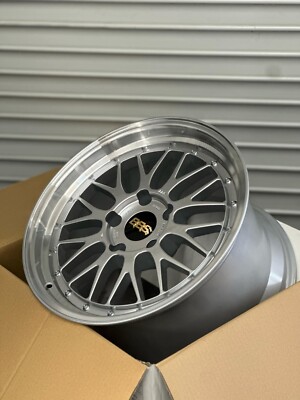 set of 4) BBS LM 18x8.5 +56, 18x11 +56 5x130 Diamond Silver fits