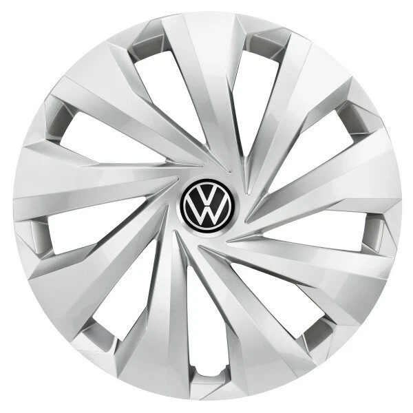 NEW 2018-2024 VW POLO - 15" STEEL WHEEL COVER TRIM RING SET SILVER 2G0071455AUWP - Image 2 of 4