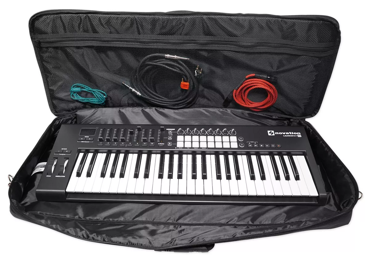 Rockville Carrybag Case For Alesis Q49 Keyboard Controller Handle