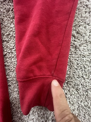 Nike Youth Air Jordan Hoodie Jumpman Sweatshirt Red Size L - Picture 10 of 11