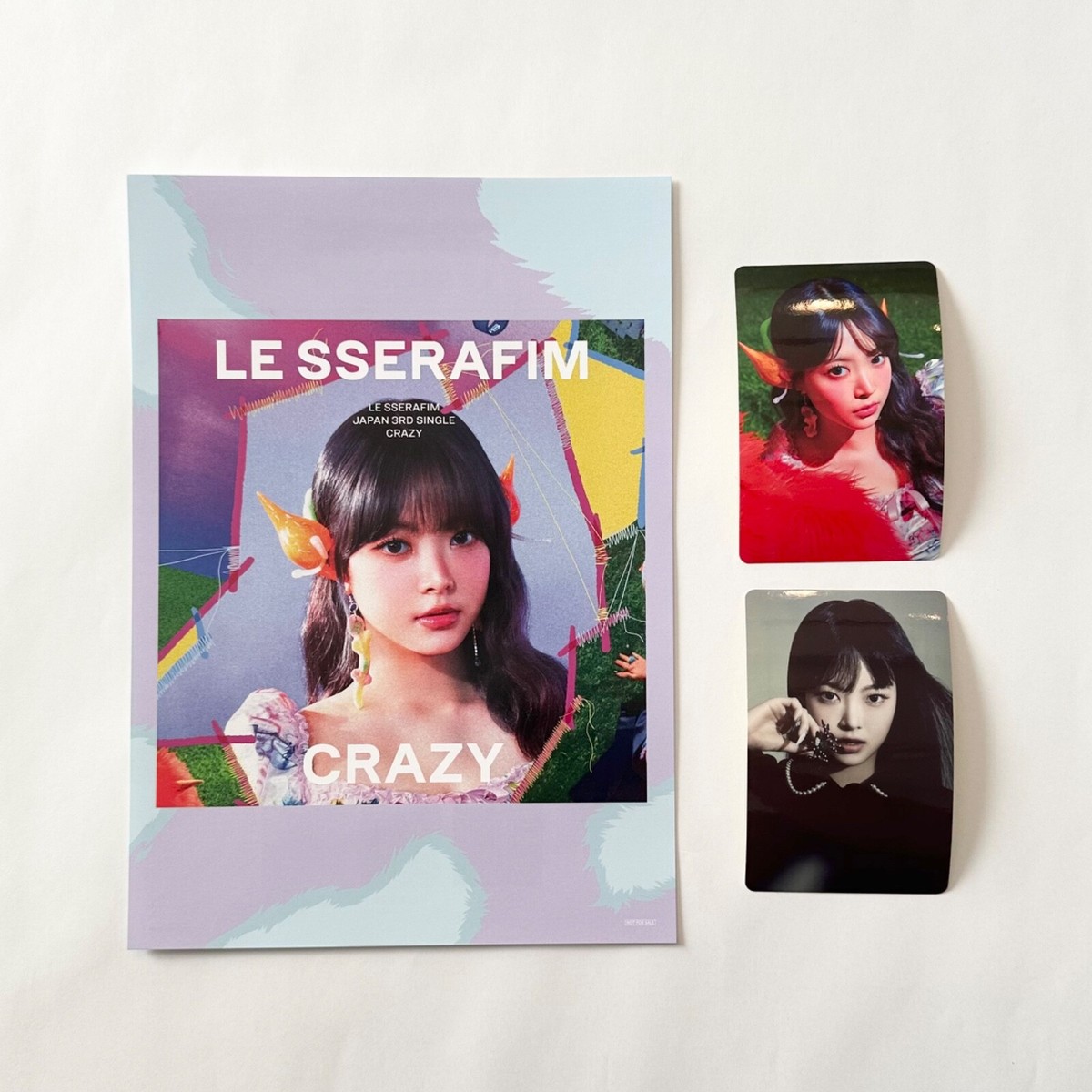 ふーかページです♥️ LE SSERAFIM] CRAZY JP / Tower Records HMV Limited Benefit Sticker