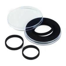 Large Coin Medal Capsules 21mm - 61mm w Spacing Rings 10 Lighthouse XL Holders