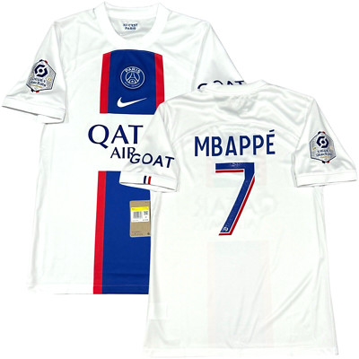 2022/23 PSG Third Jersey #7 Mbappe Small Nike Soccer League