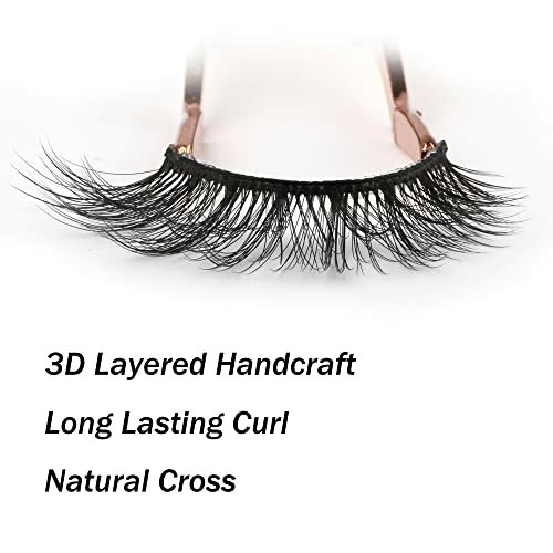 Falsche Wimpern Natural Lahes Wispy 3D Effekt 14MM Cat Eye Lashes 14 Paar Pack - Bild 5 von 6