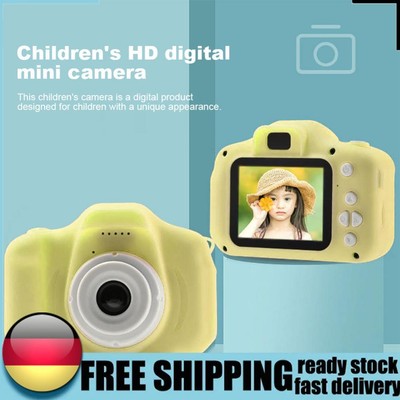 HD Digital Camera Dual Lens 2 Inch IPS Screen Mini Video Camera with Card Reader