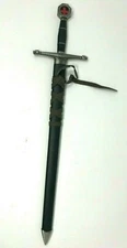 23" Knights Crusades Sword Blade With Sheath Medieval Crusader 440 Stainless
