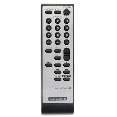 RMT-CG500A Replaced Remote for Sony Radio Cassette-Corder CFD-G500 CFD-G505