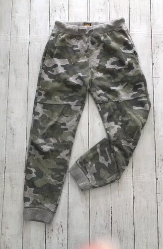 LEE Camo jogger Boys M/ 24" sweatpants Gray Green camouflage Pants grunge skater - Picture 4 of 12