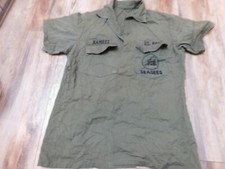 US NAVY SEABEES MANS UTILITY OG 507 SHORT SLEEVE SHIRT CHEST 46"