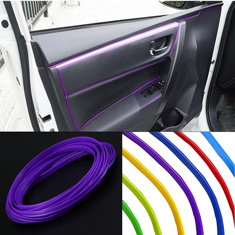 1*5M Purple Sedan Car Interior Decoration Strip Moulding Trim For Vauxhall Ford - Image 2 of 4