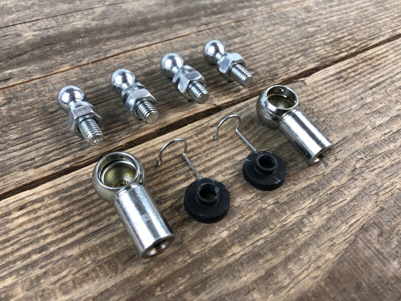 PORSCHE BOXSTER 986 987 Push rod ball head + joint for convertible top