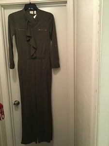 olive green one piece jumpsuit