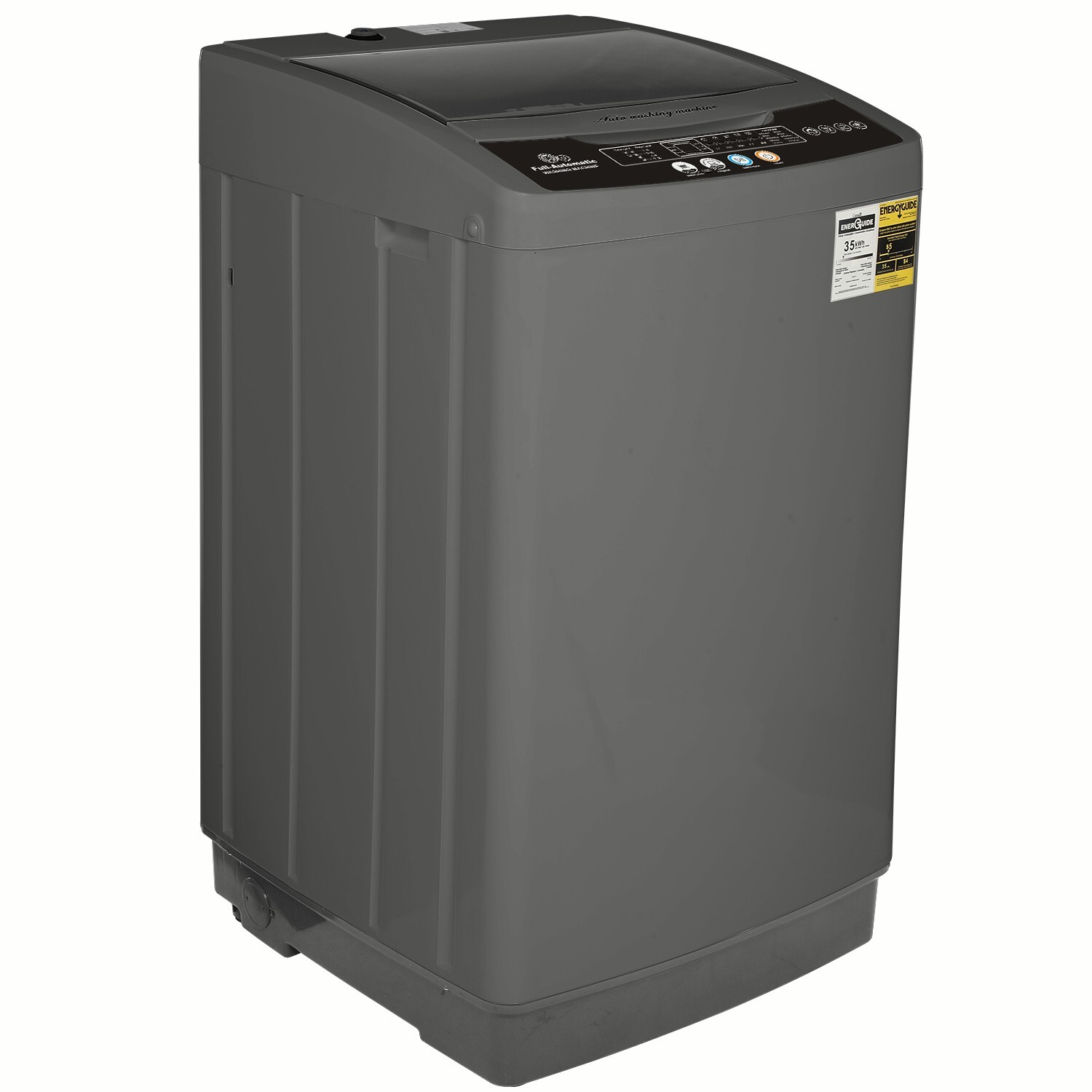 Washing Machine 17.8lbs Capacity Fully Automatic Compact Washer with