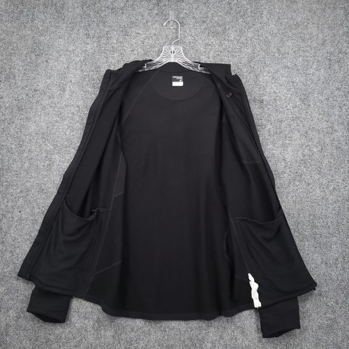 Sudadera con Capucha Icebreaker Para Hombre L Grande Negra Lana Merino GT Capa Base Bolsillo Cremallera Completa - Imagen 9 de 20