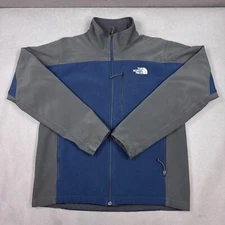 The North Face Jacket Mens Medium Blue Apex Bionic Soft Shell Read Description