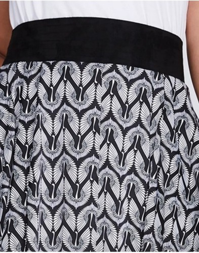 Melissa McCarthy Seven7 Black & White Full Tulle Lined Skirt New 2X POCKETS NWT - Picture 8 of 8