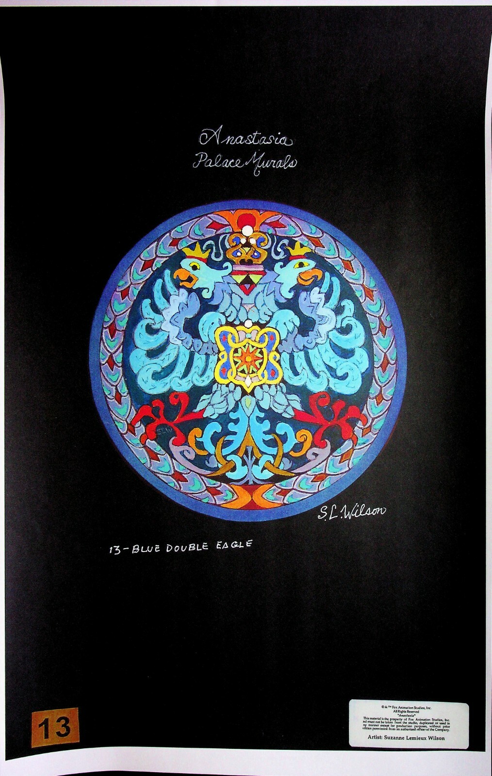 Anastasia 1997 Production Signed Studio Print Suzanne L Wilson Concept Art Sw Ebay