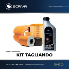KIT TAGLIANDO 4 LT OLIO 5W30+4 FILTRI FORD FUSION 1.6 TDCI 66KW 90CV