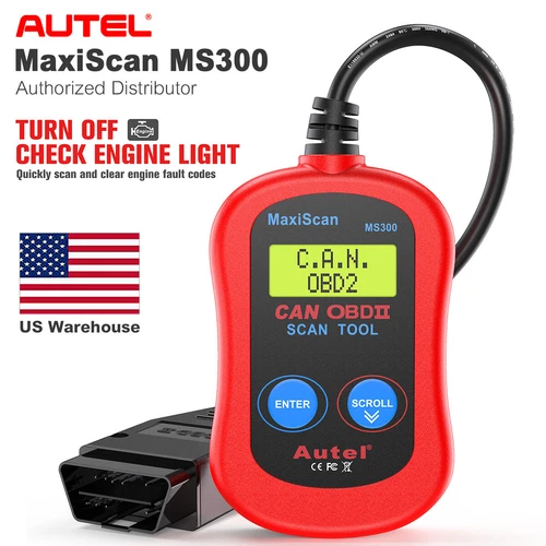 Autel MaxiScan MS300 OBD2 Scanner Code Reader Car Engine Fault Diagnostic Tool