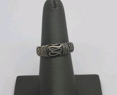 VINTAGE BALI STYLE INDONESIA STERLING SILVER RING SIZE 6.5