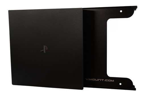 PlayStation 4 PRO Console Wall Mount Bracket PS4 Black Metall Holder - ViMount - Picture 3 of 5