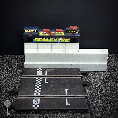 SCALEXTRIC START/ZIEL SPUR UND RUNDENZÄHLER RENNSET VINTAGE SPIELZEUGTEILE