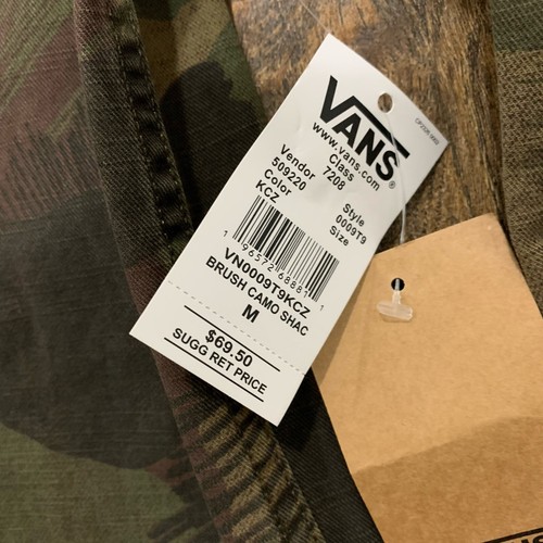VANS Off The Wall Men's Military Brush Camo Shacket Canvas Jacket Size M New * - Picture 4 of 12