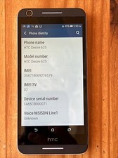 HTC Desire 625 - 8GB - Black White Cricket Smartphone