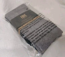 Frye Women's Bamboo Blend Boot Socks Gray & Black (2 Pack) ~ NEW 