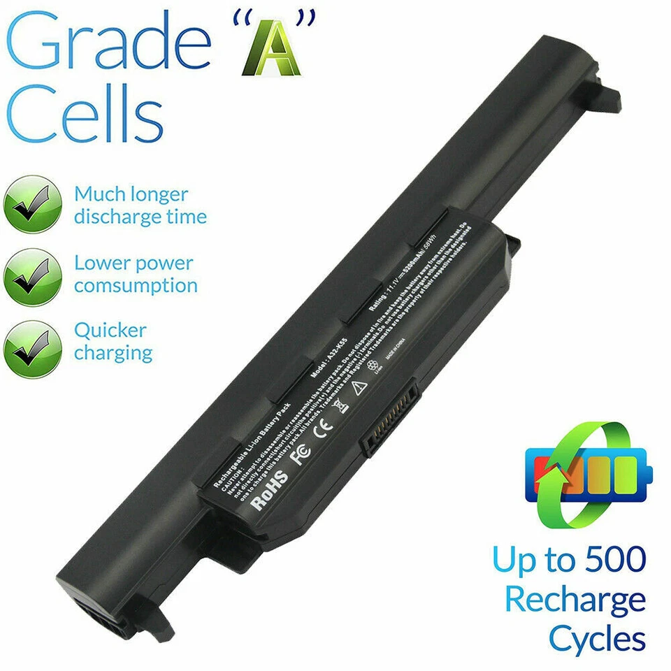 AKKU FÜR ASUS R704A R704V R704VB R704VC R704VD akkutpy A32-K55 A33-K55 BATTERIE - Bild 2 von 4