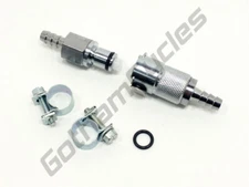 1/4" Gas Tank Fuel Line Hose Quick Release Connect Disconnect Coupling Kit Set