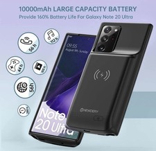 Wireless Battery Charger Case for Galaxy Note 20 Ultra Fast Power Bank 10000mAh